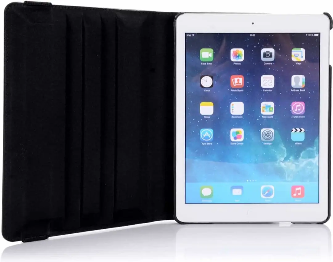 Fonu 360 Boekmodel Hoes iPad Air 1 2013 - 9.7" - A1474/A1475 - Zwart - afbeelding 6 van 6