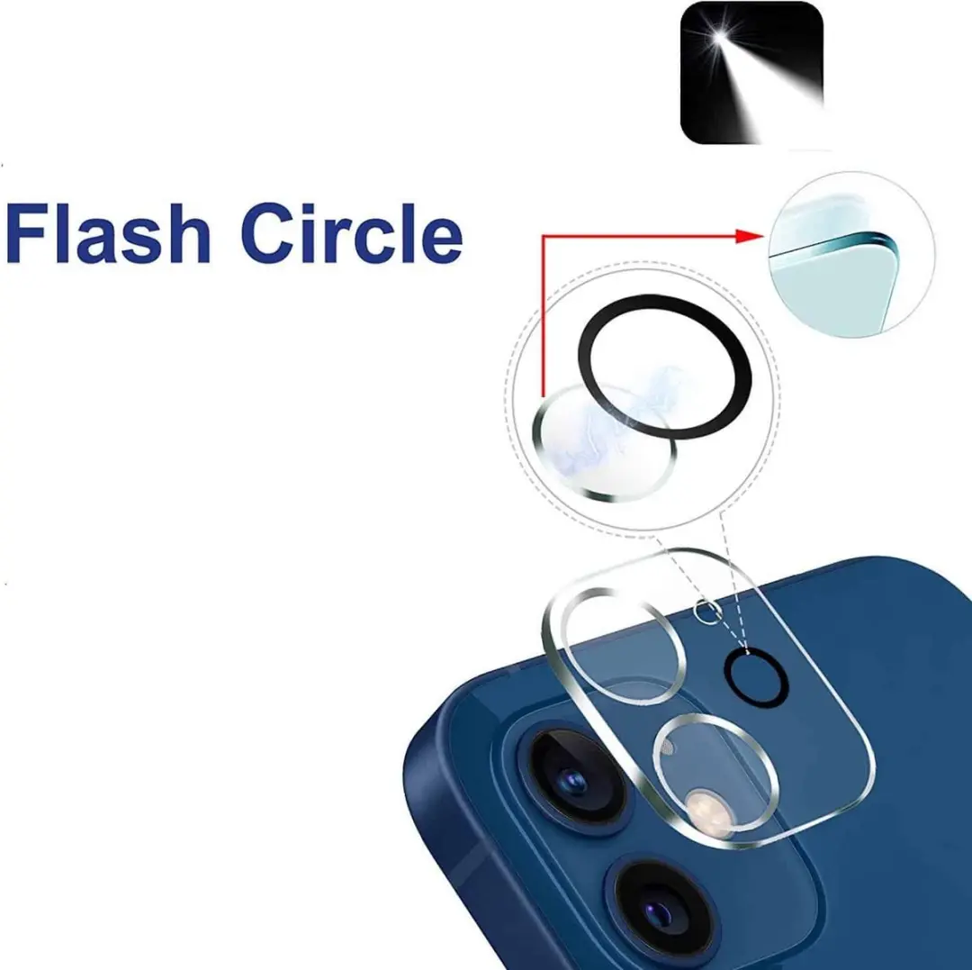 Fonu iPhone 12 Camera Lens Tempered Glas - Transparant