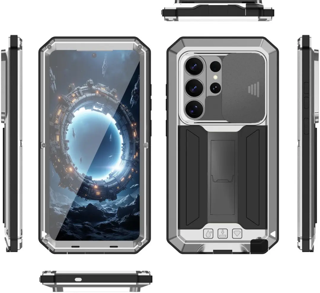 Fonu Metalen Hoesje Samsung Galaxy S26 Ultra 14641 - Zilver