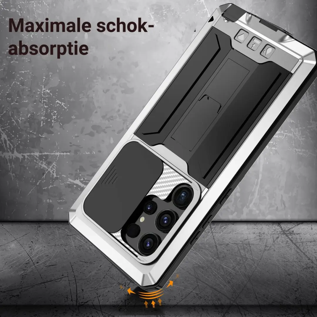 Fonu Metalen Hoesje Samsung Galaxy S26 Ultra 14641 - Zilver