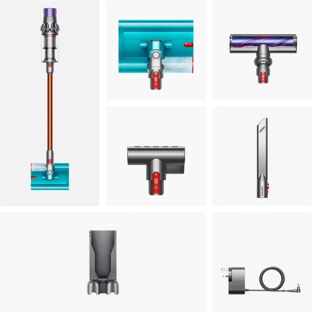 Dyson V10 Cyclone Submarine Stofzuiger - 150 Air Watts - Nikkel/Geel - afbeelding 6 van 6