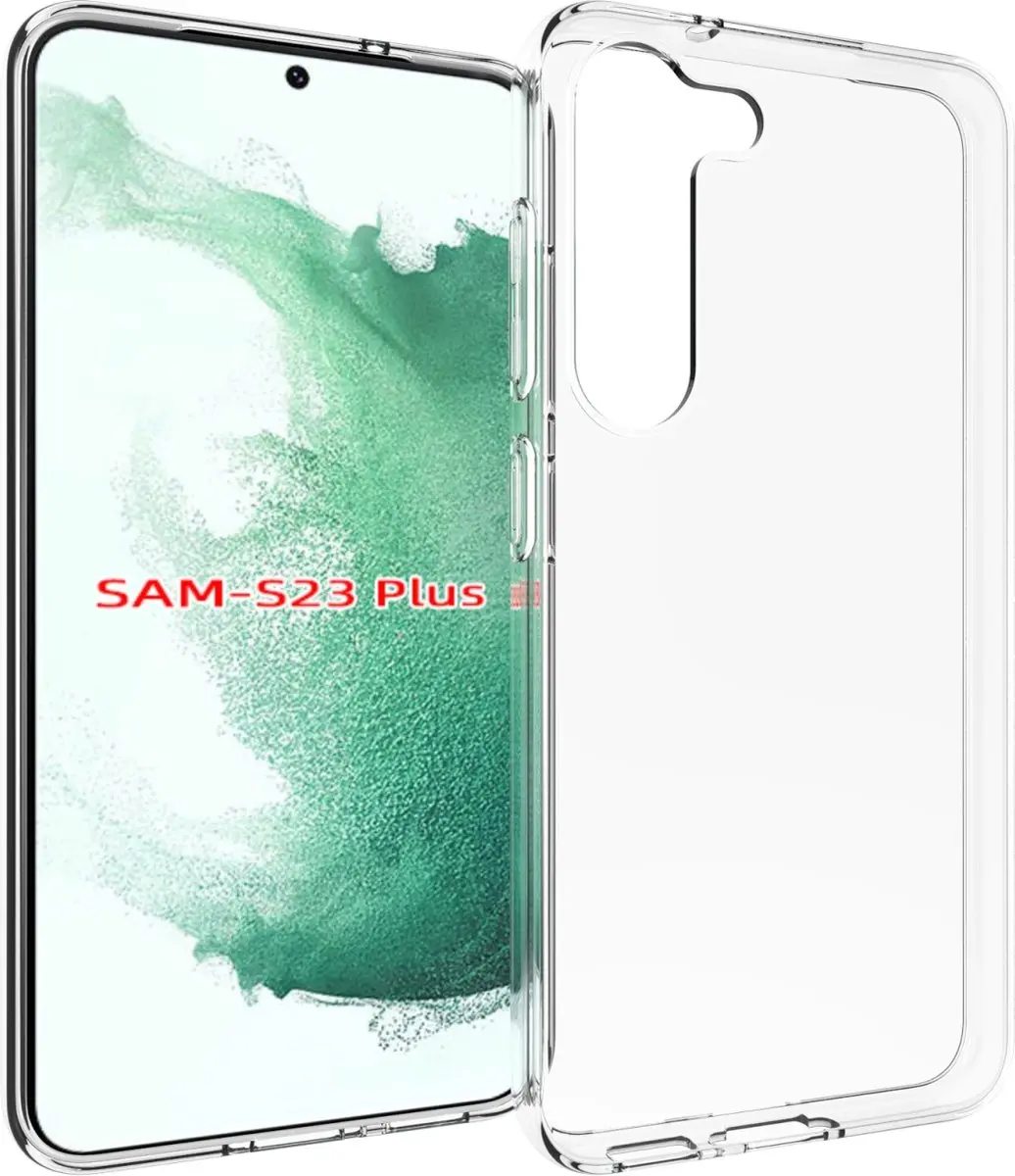 Fonu Transparant Siliconen Hoesje S23+