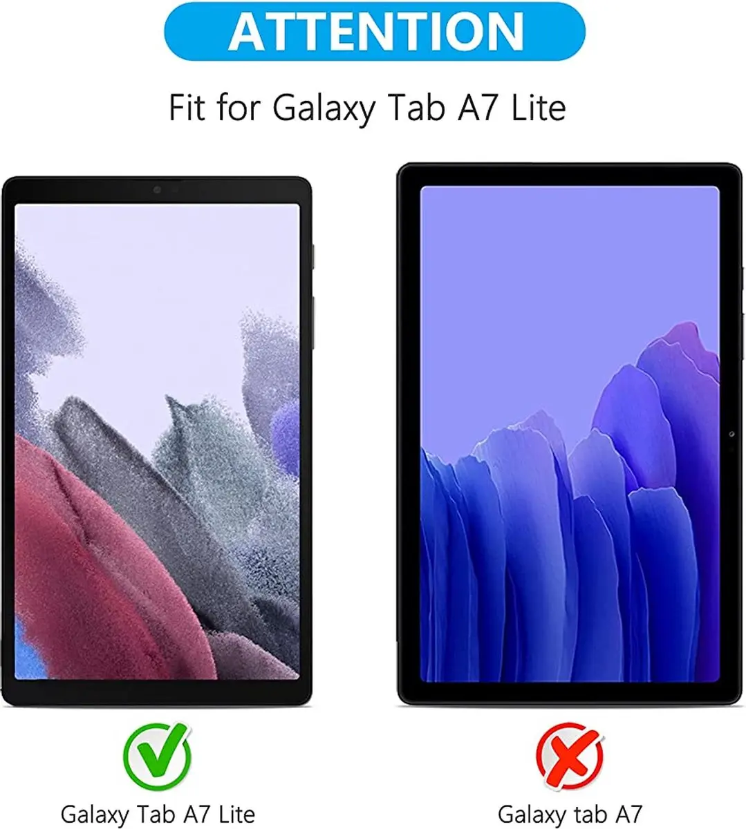 Fonu Glazen Screenprotector Samsung Tab A7 Lite - Tempered Glass - 1 Stuk