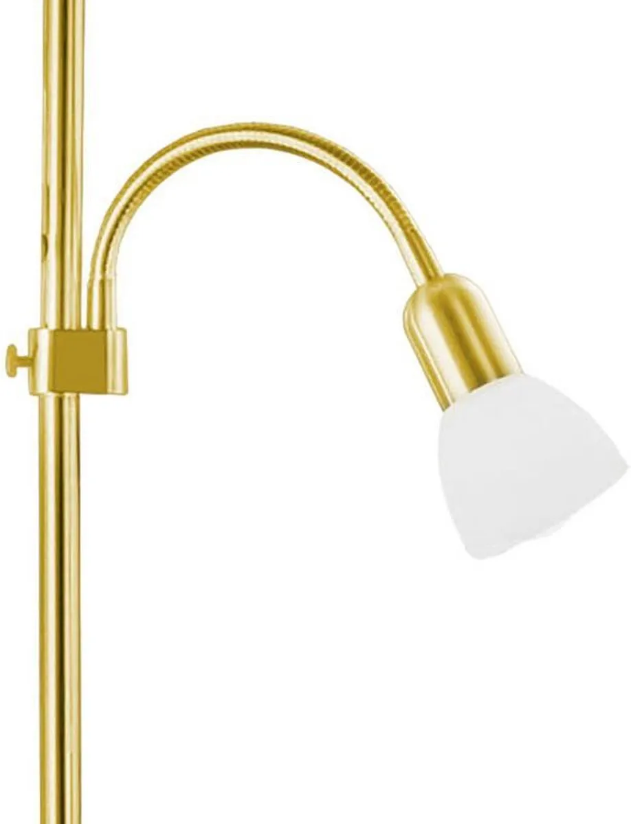 Eglo Up 2 Vloerlamp 176,5cm - Wit/Goud