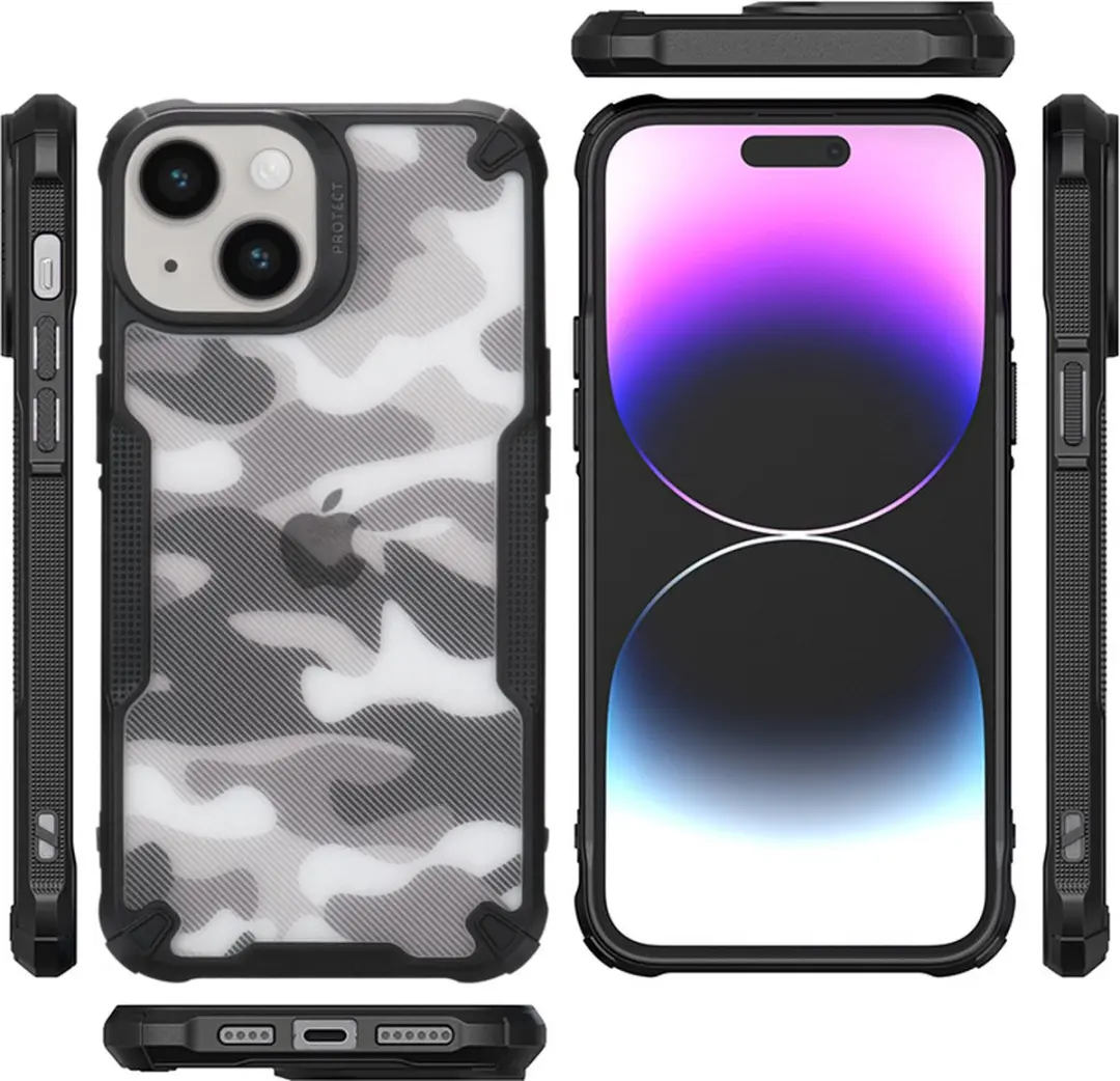 Fonu Hybrid X Camo Hoesje iPhone 14/13 - Camouflage - afbeelding 6 van 6