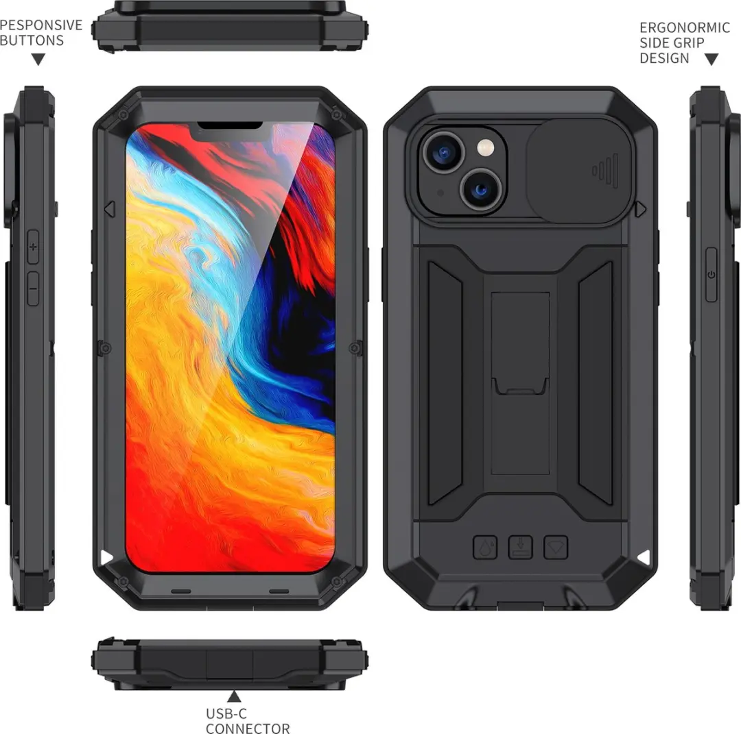 Fonu Stofdicht Hoes iPhone 14 Plus - Zwart
