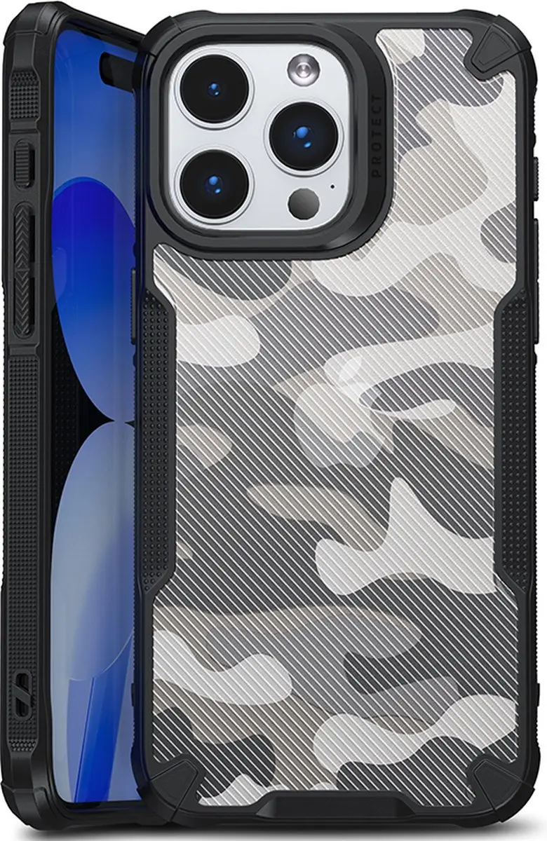 Fonu Hybrid X Camo Hoesje iPhone 14 Pro Max - Camouflage