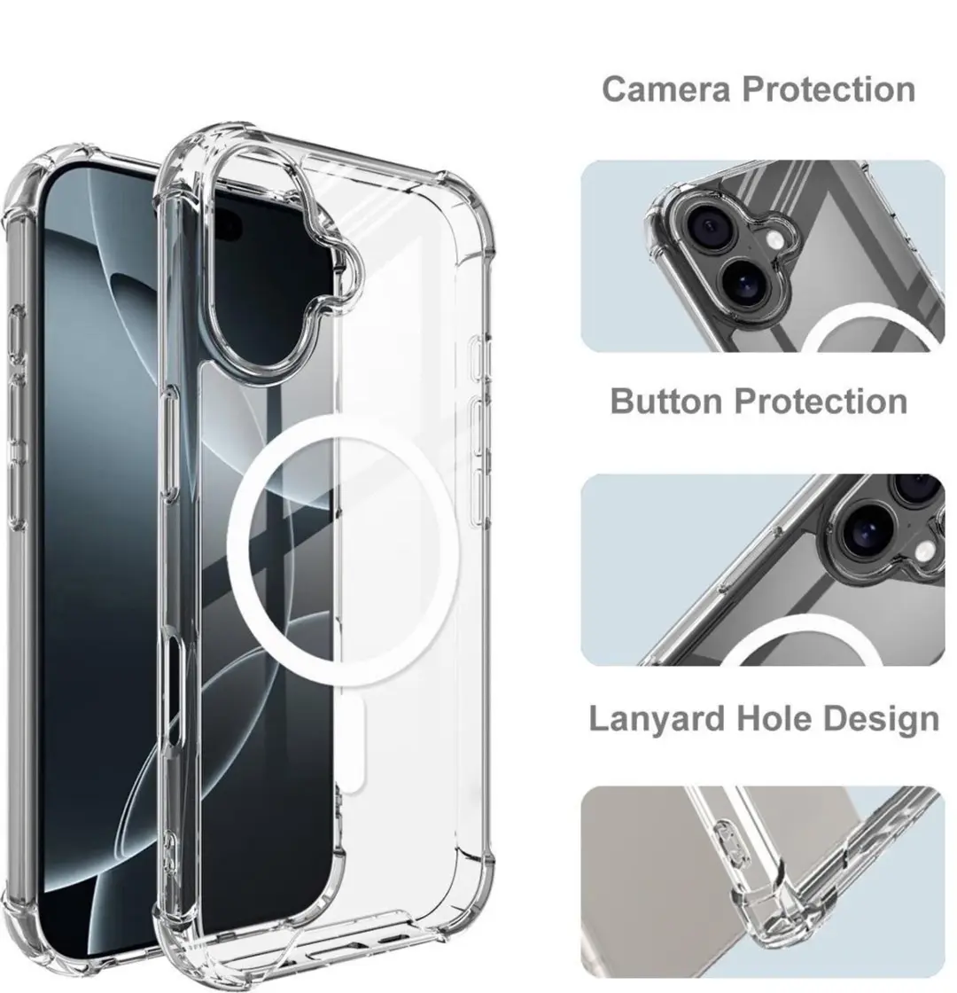 Fonu iPhone 17 Hoesje Transparant MagSafe 13571