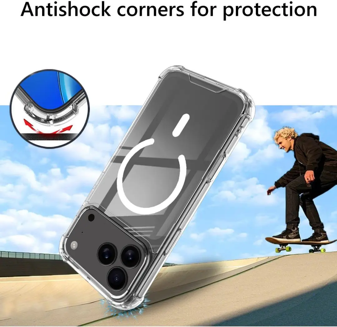 Fonu iPhone 17 Pro Max Hoesje Transparant - MagSafe 13574