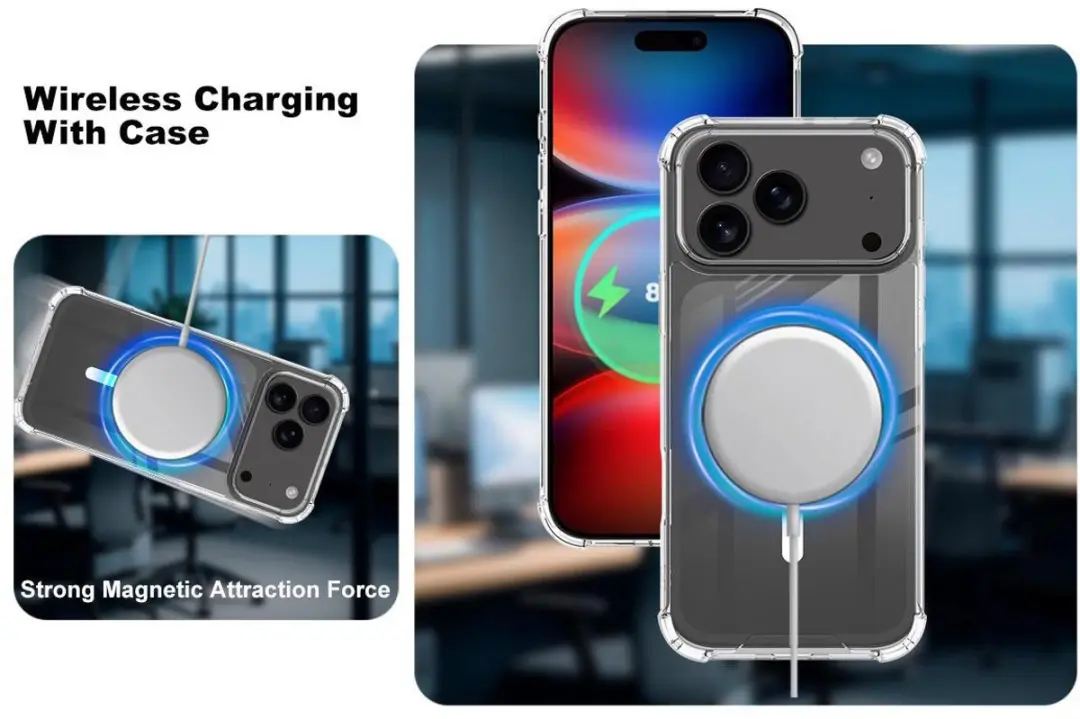 Fonu iPhone 17 Pro Max Hoesje Transparant - MagSafe 13574