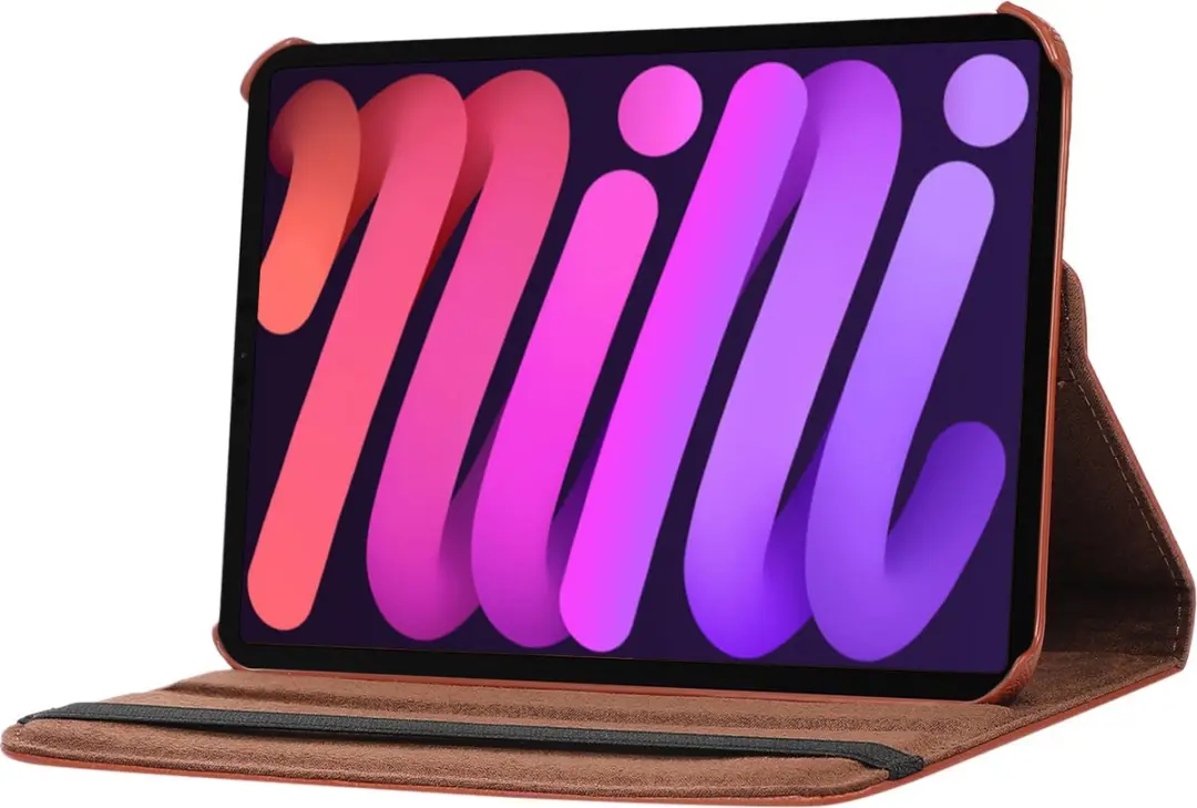 Fonu.nl iPad Mini 6/7 Hoes - 8.3 Inch - Bruin - 360° Draaibaar - afbeelding 6 van 6