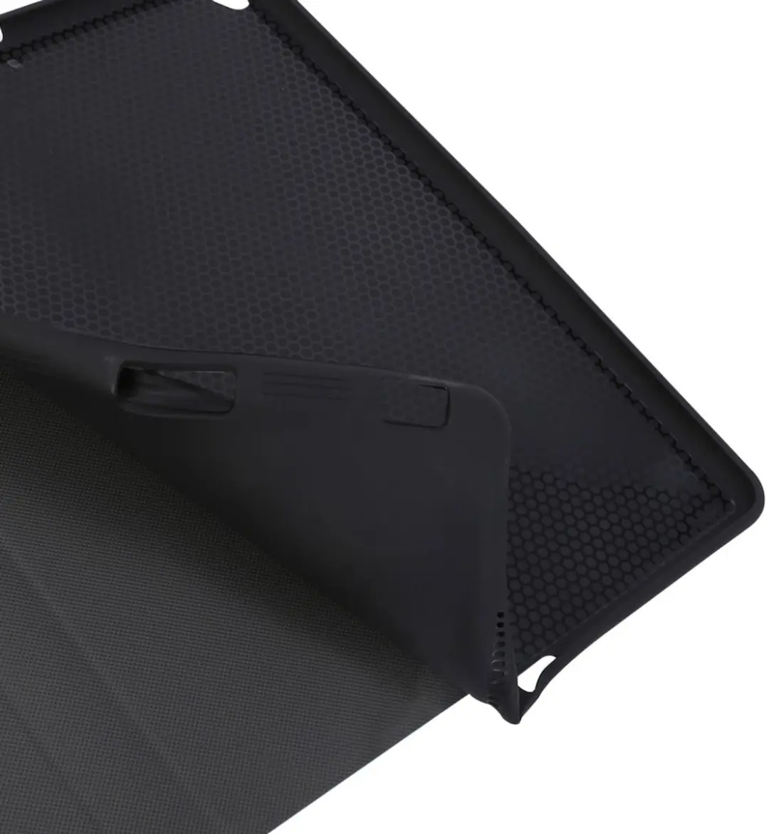 Fonu SmartCover Hoes iPad 5e/6e Gen - Pencilhouder - Donkergrijs
