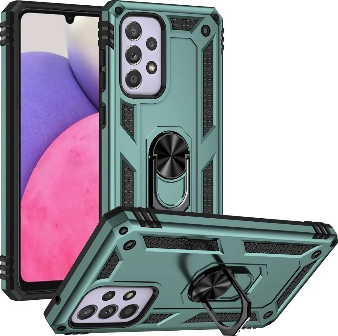 Fonu Ringhouder Hoesje Samsung Galaxy A73 - Groen