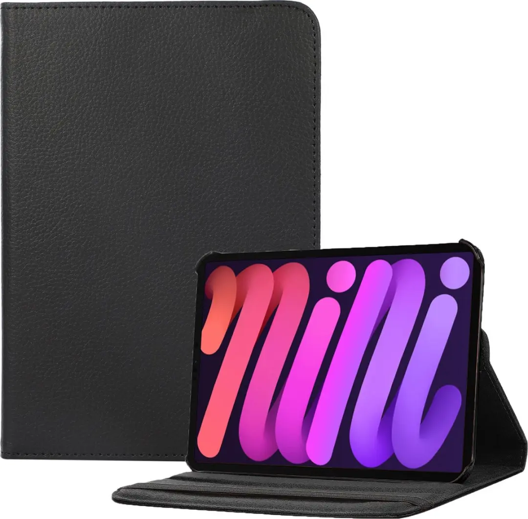 Fonu.nl iPad Mini 6/7 Hoes - 8.3 Inch - 360° Draaibaar - Zwart
