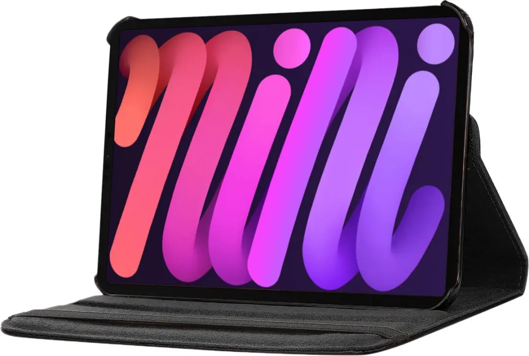 Fonu.nl iPad Mini 6/7 Hoes - 8.3 Inch - 360° Draaibaar - Zwart - afbeelding 6 van 6