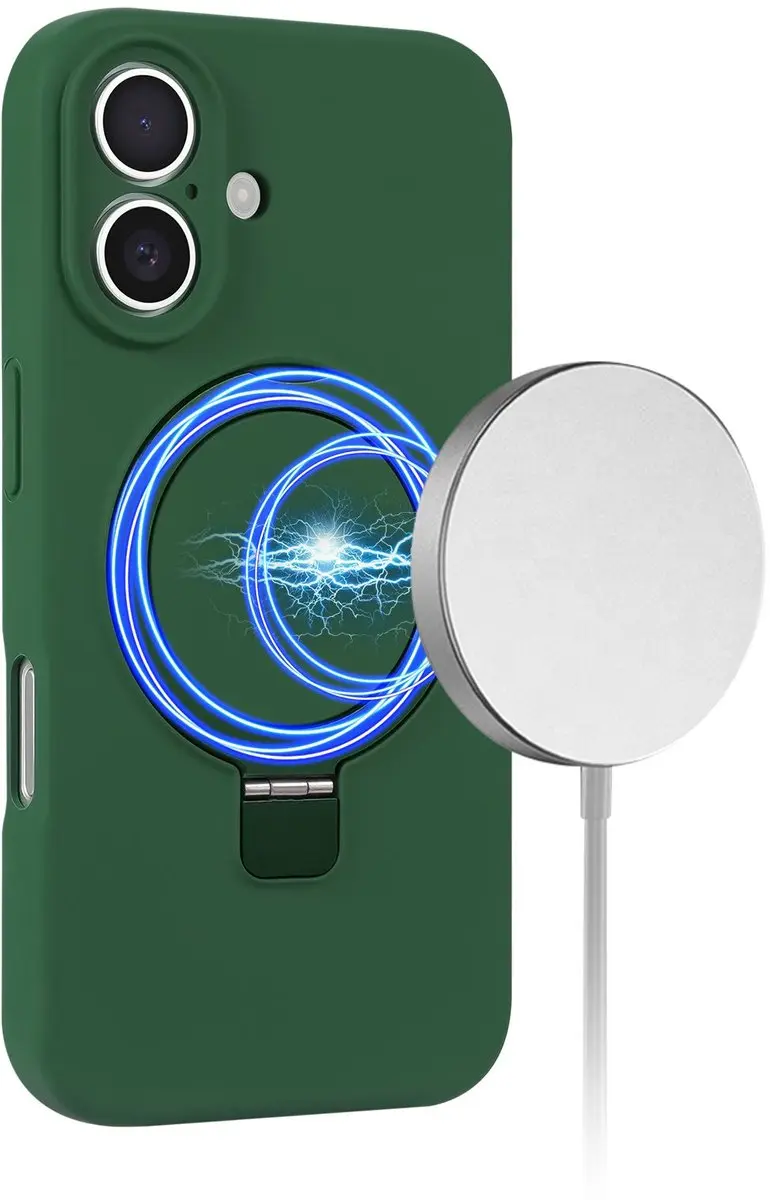 Fonu iPhone 16 Plus Hoesje - MagSafe Groen