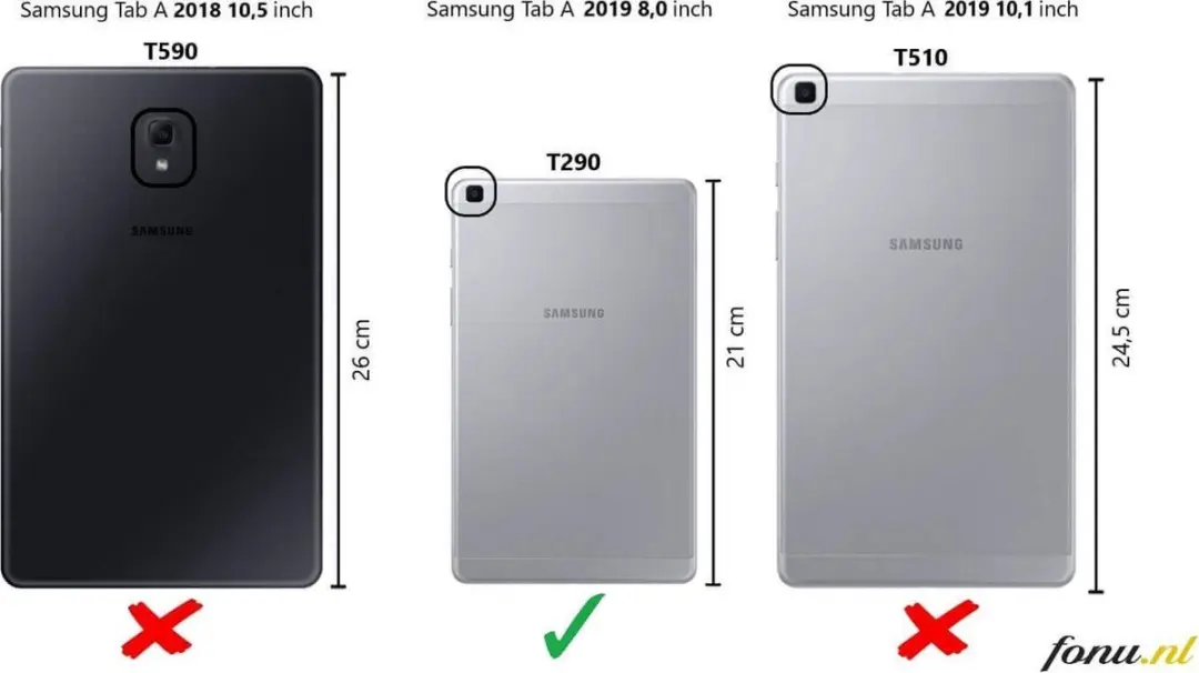 Fonu Smart Folio Hoes Samsung Galaxy Tab A 10.1 2019 T510/T515 - Roségoud - afbeelding 6 van 6