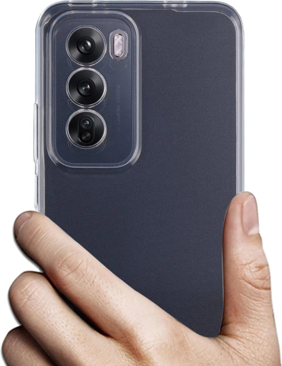 Fonu Flexibel Telefoonhoesje Oppo Reno12 - Transparant - 11797