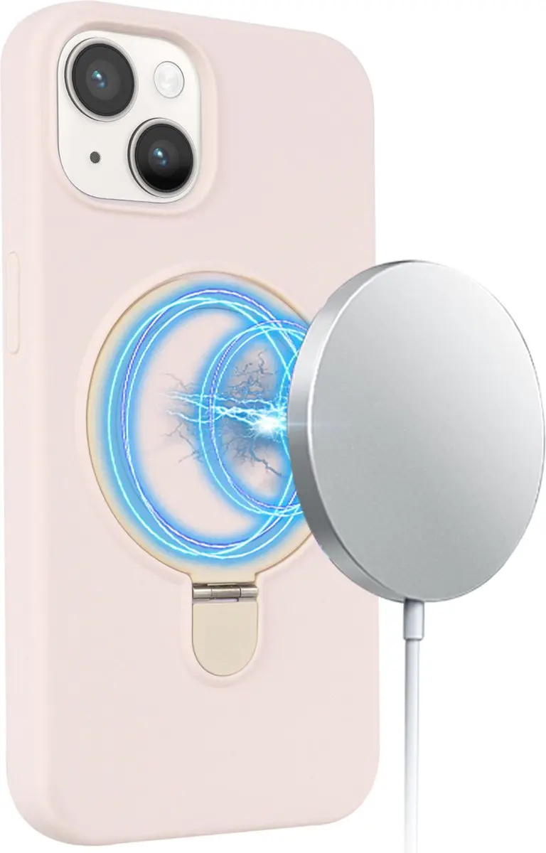 Fonu.nl iPhone 14 Hoesje Magnetisch Roze - 11415 - afbeelding 6 van 6