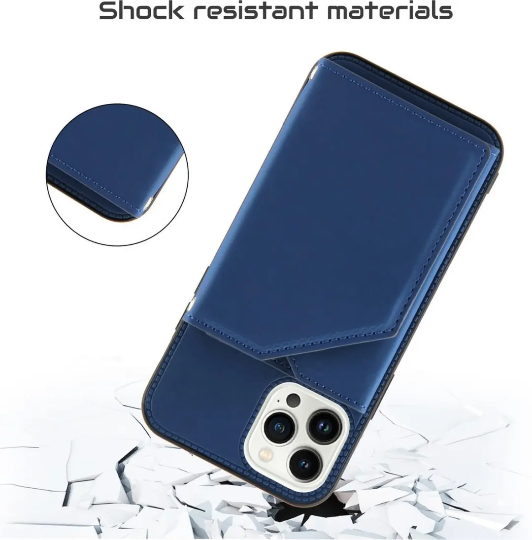 Fonu Backcover Portemonnee Hoesje iPhone 14 Pro Max - Blauw