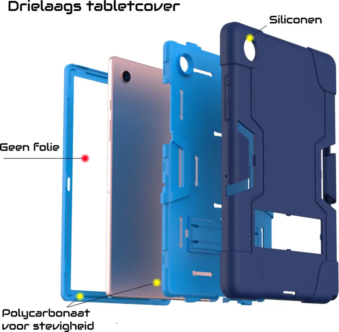 Fonu.nl Samsung Galaxy Tab A8 2021 Hoes - 10.5 Inch - Blauw - afbeelding 6 van 6