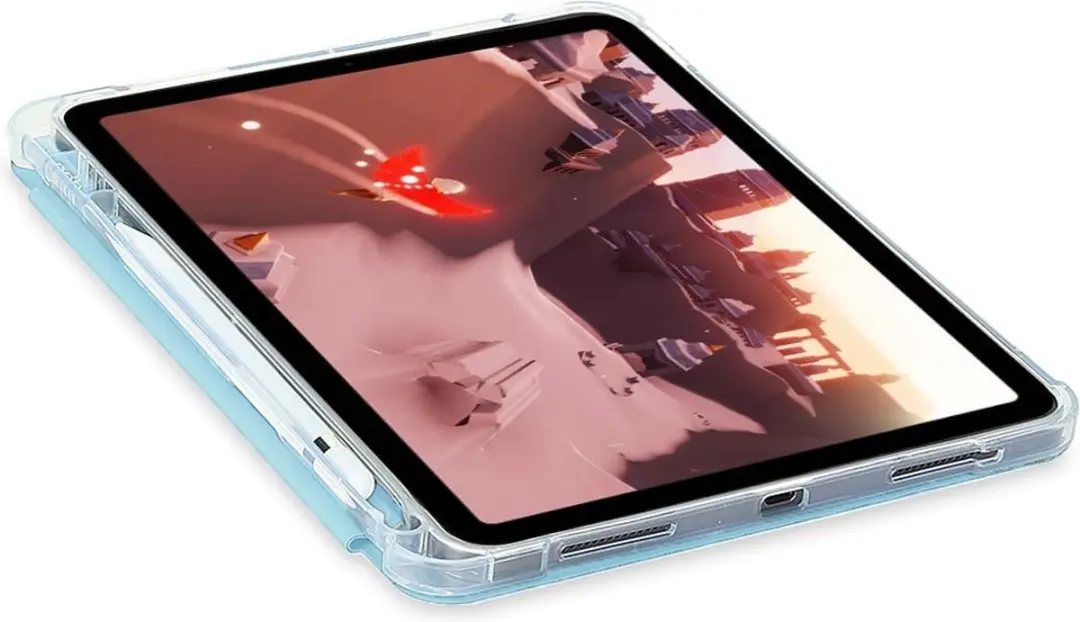 Fonu Hoes iPad 10/11 10.9 Inch Folio Case - Lichtblauw