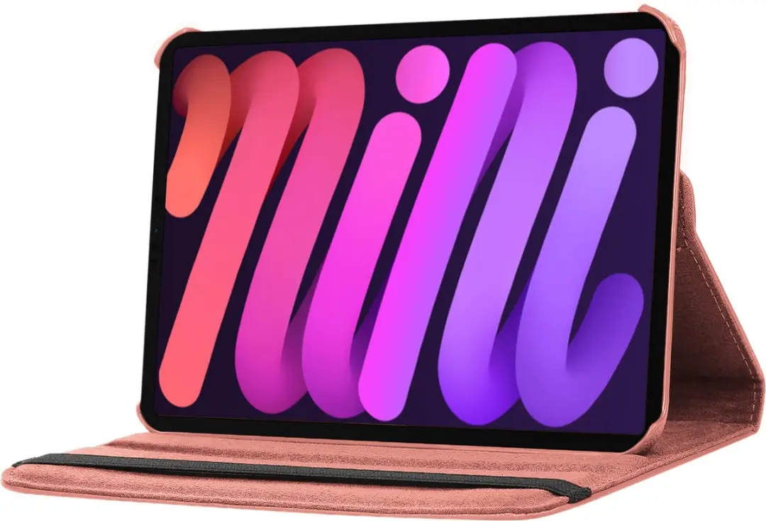Fonu.nl iPad Mini 6/7 Hoes 8.3" - Roségoud - 360° Draaibaar - afbeelding 6 van 6