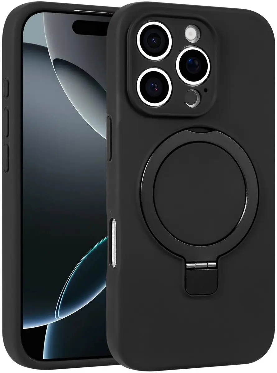Fonu iPhone 16 Pro Hoesje - MagSafe - Zwart