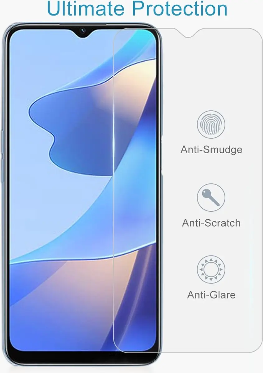 Fonu.nl Oppo A15 Schermprotector - Beschermglas