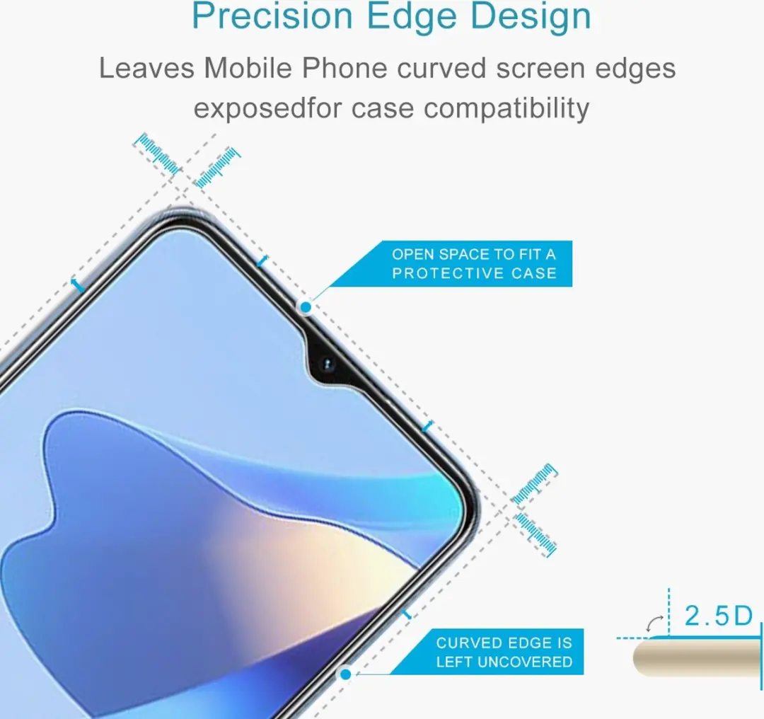 Fonu.nl Oppo A15 Schermprotector - Beschermglas