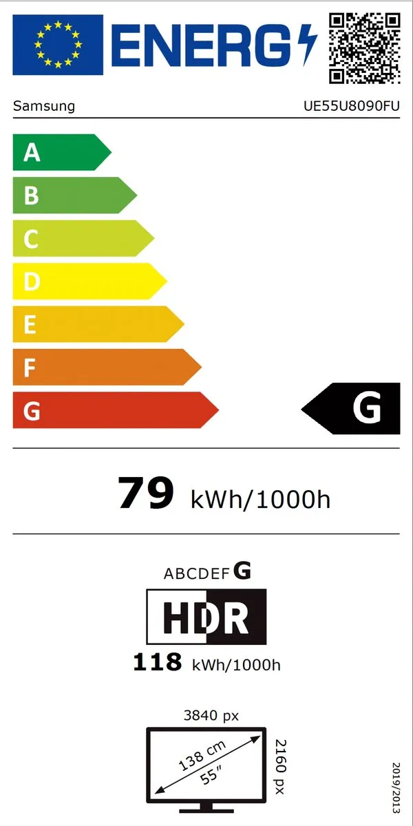 Samsung UE55U8090F 55 inch 4K LED TV - Zwart