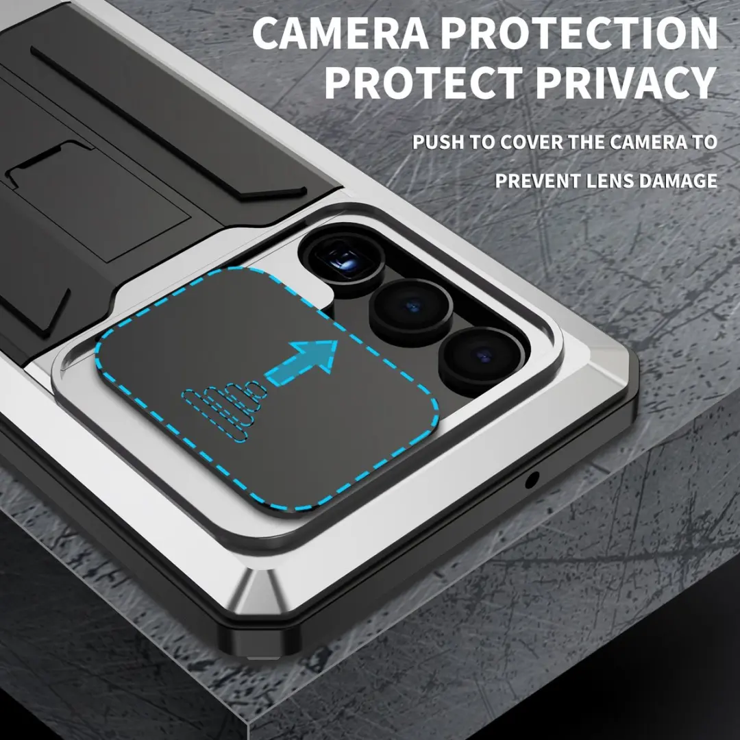 Fonu Stofdicht Hoes Samsung Galaxy S23 Ultra - Zilver