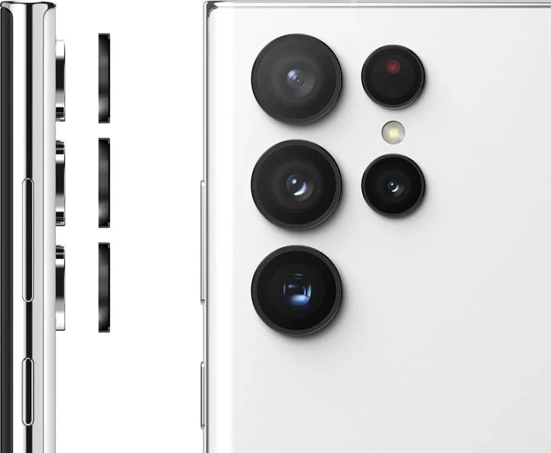 Fonu Camera Lens Protector Samsung Galaxy S23 Ultra - Zwart