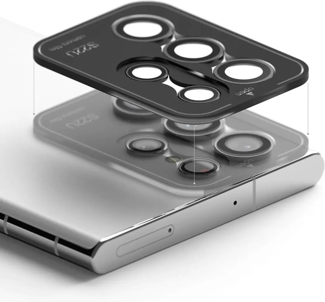 Fonu Camera Lens Protector Samsung Galaxy S23 Ultra - Zwart