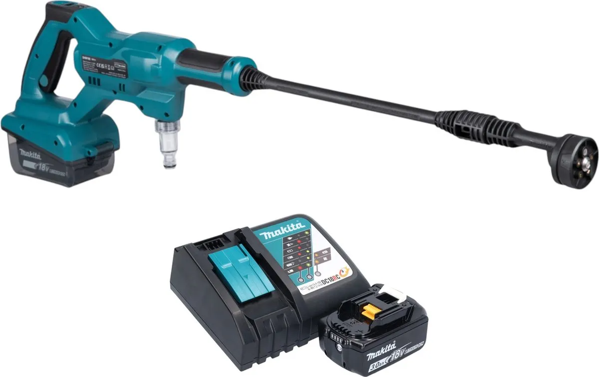 Makita DHW 180 RF1 Accudrukreiniger 18V 24 bar