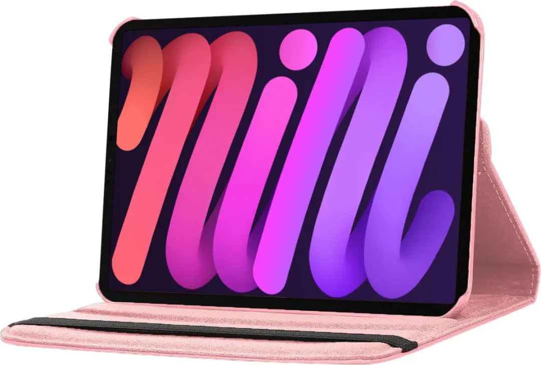 Fonu.nl iPad Mini 6/7 Hoes - 8.3 Inch - Roze - 360° Draaibaar - afbeelding 6 van 6
