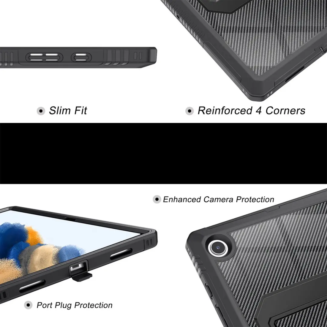 Fonu Fullcover Hoes Samsung Galaxy Tab A8 2021 - 10.5 inch - Zwart