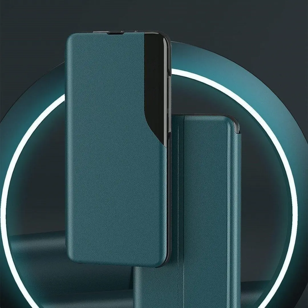 Fonu Premium Clear View Hoesje Samsung Galaxy A73 - Groen