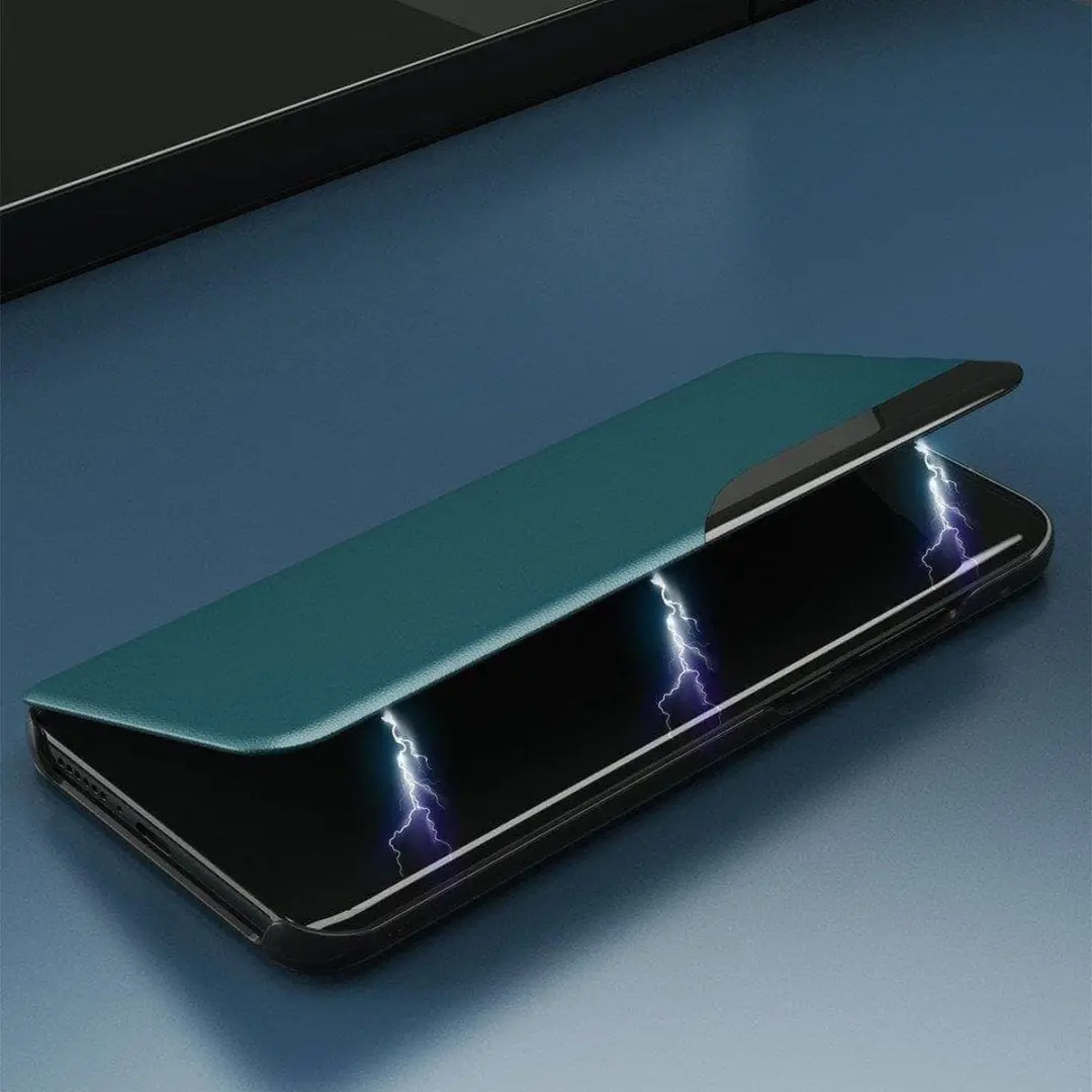 Fonu Premium Clear View Hoesje Samsung Galaxy A73 - Groen - afbeelding 6 van 6