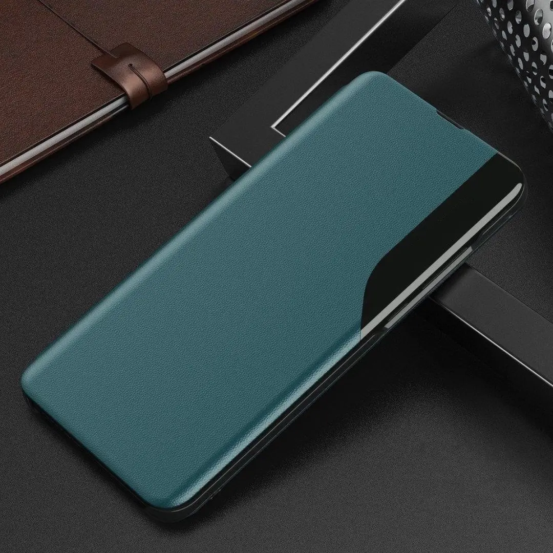 Fonu Premium Clear View Hoesje Samsung Galaxy A73 - Groen