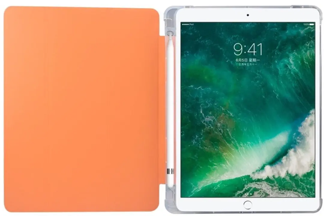Fonu.nl iPad 7/8/9 Folio Hoes - 10.2" - Oranje - Autowake