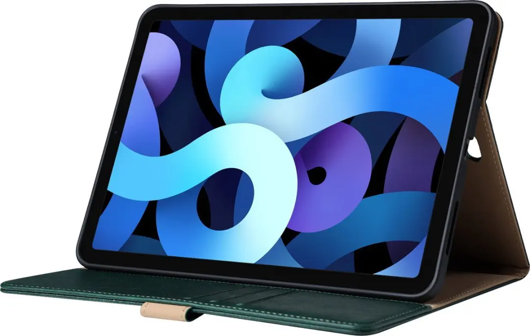 Fonu.nl iPad 10/11 Hoes Leer 10.9" - Groen