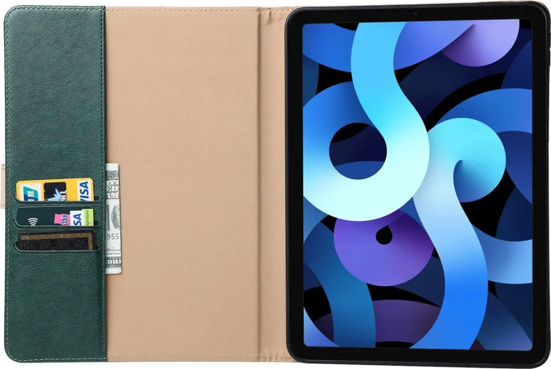 Fonu.nl iPad 10/11 Hoes Leer 10.9" - Groen