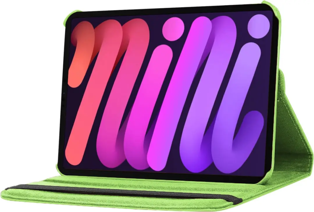 Fonu.nl iPad Mini 6/7 Hoes - 8.3 Inch - Groen - 360° Draaibaar - afbeelding 6 van 6