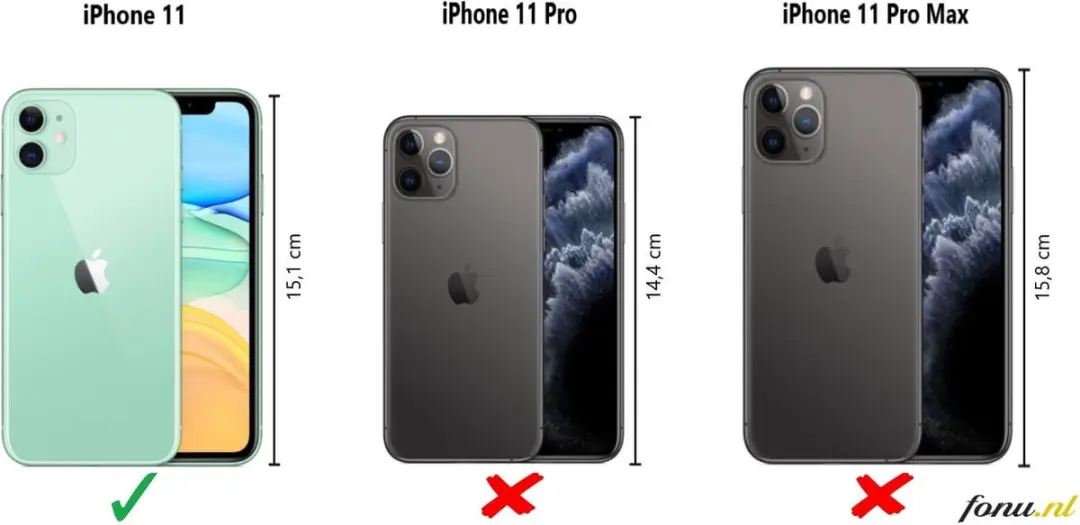 Fonu Siliconen Backcase Hoesje iPhone 11 - Zwart