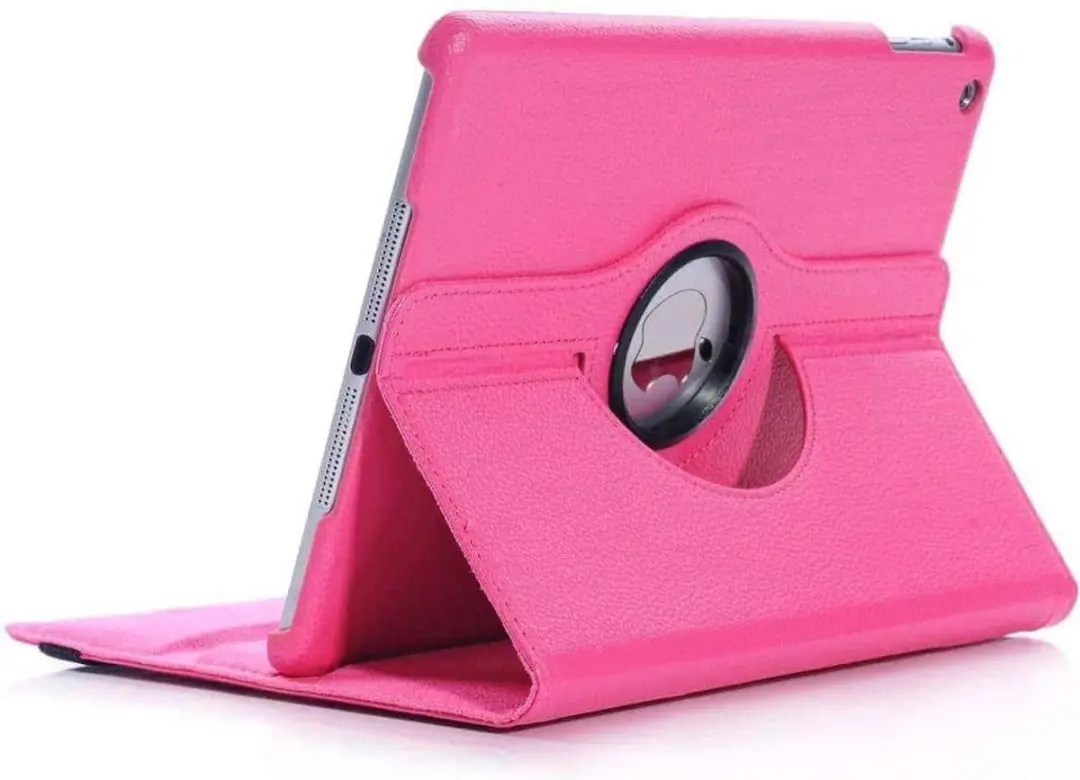 Fonu.nl iPad Air 1 Hoes 9.7" 360° Draaibaar - Donkerroze - afbeelding 6 van 6