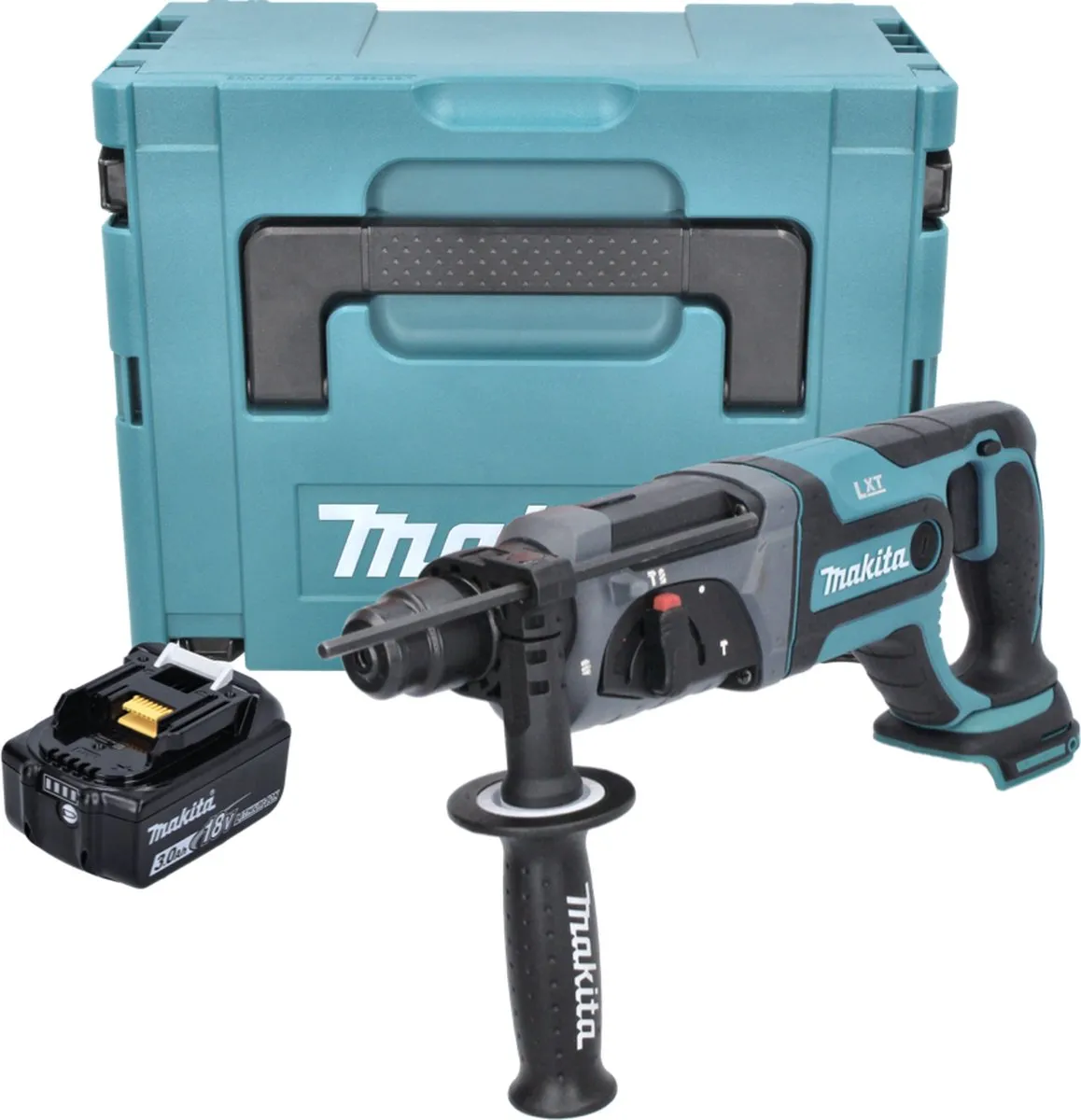 Makita DHR241F1J Accu-boorhamer 18V SDS-plus - 2,0J - 1x 3,0Ah - afbeelding 4 van 5