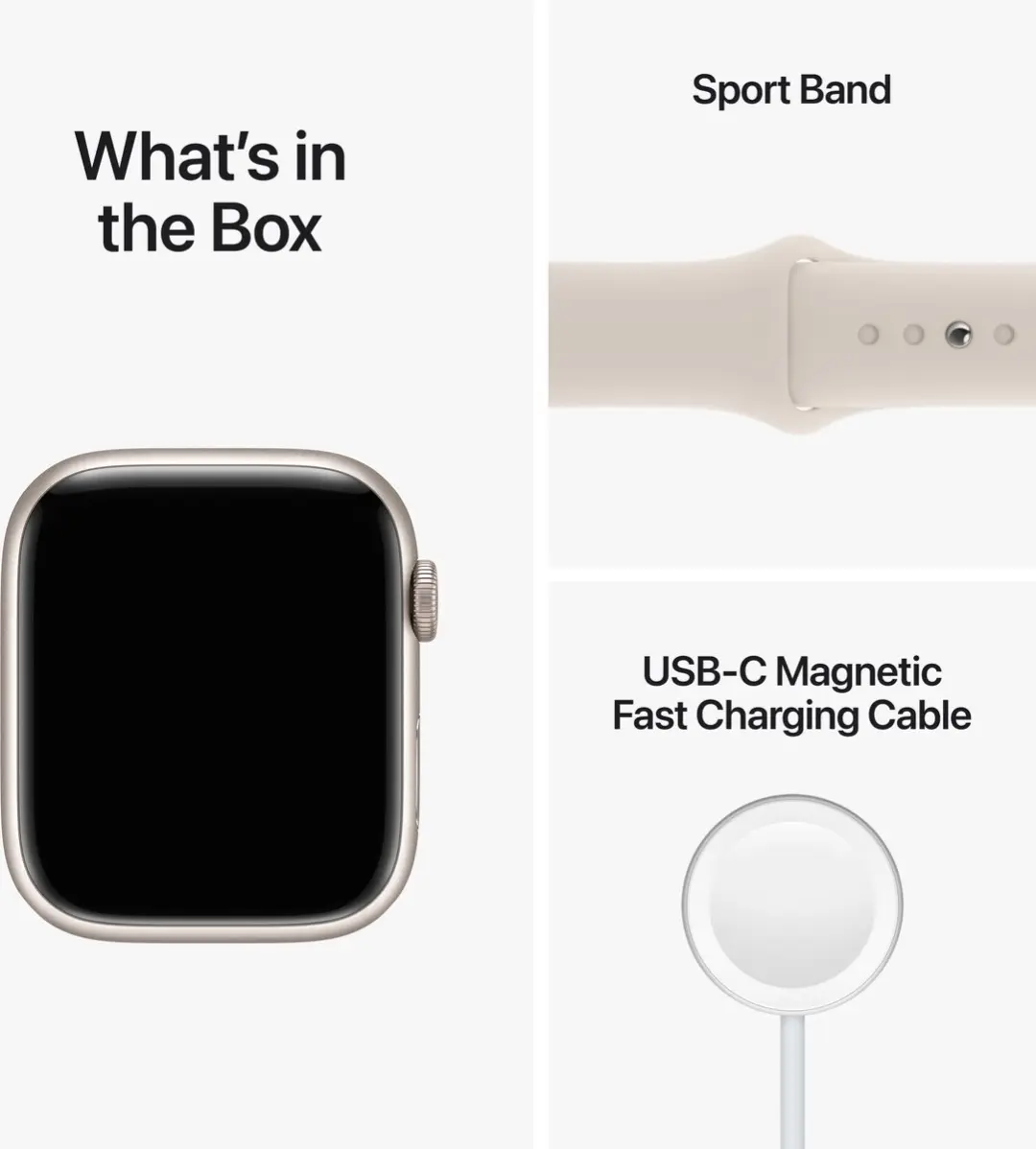 Apple Watch Series 8 41mm - Sterrenlicht Aluminium