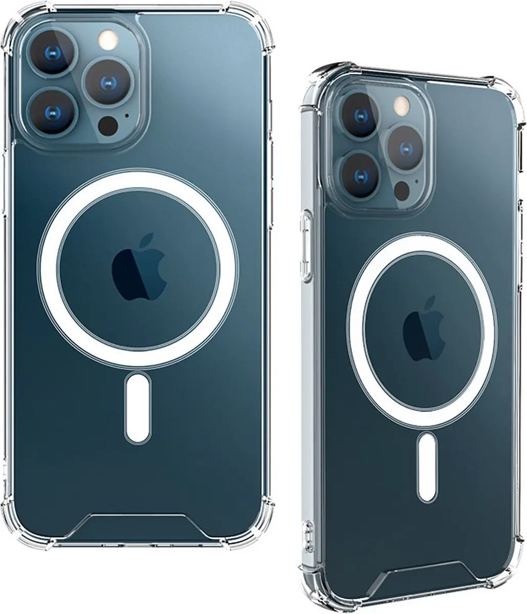 Fonu iPhone 15 Plus Hoesje Transparant - MagSafe