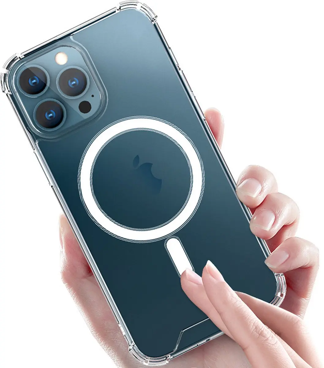 Fonu iPhone 15 Plus Hoesje Transparant - MagSafe